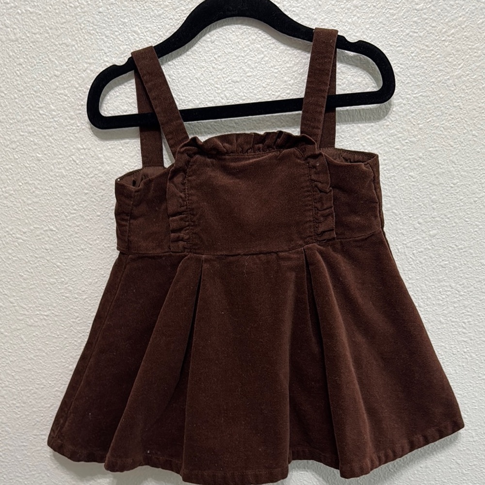 Janie and Jack Chocolate Corduroy Dress